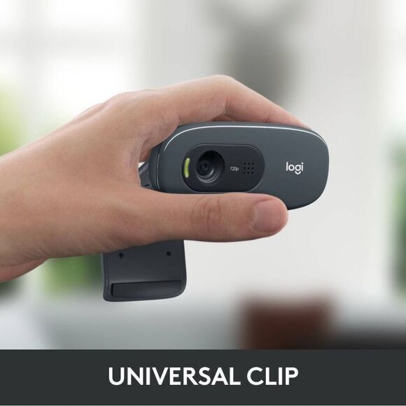 Logitech C270‎ HD Webcam - Black Windows/Apple Compatible NEW IN BOX - Picture 3 of 6